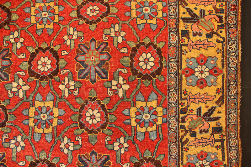 Antique Bidjar Mina Khani 145 x 274cm/ 4'9" x 9'0"
