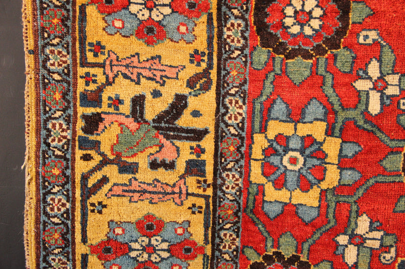 Antique Bidjar Mina Khani 145 x 274cm/ 4'9" x 9'0"