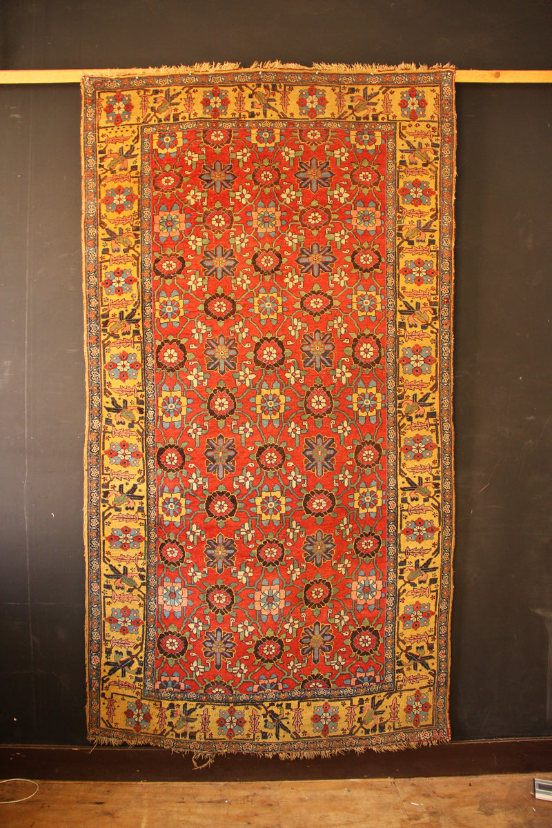 Antique Bidjar Mina Khani 145 x 274cm/ 4'9" x 9'0"