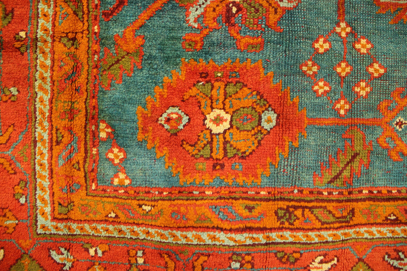 Antique Oushak Light Blue Allover 369 x 595cm / 12'1" x 19'6"