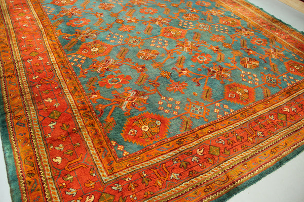 Antique Oushak Light Blue Allover 369 x 595cm / 12'1" x 19'6"