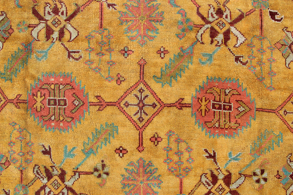 Antique Oushak Pale Gold Field 328 x 458cm / 10'9" x 15'0"