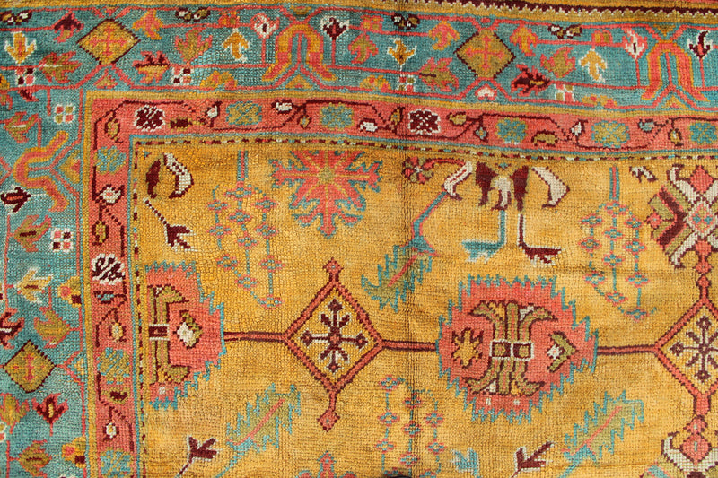 Antique Oushak Pale Gold Field 328 x 458cm / 10'9" x 15'0"