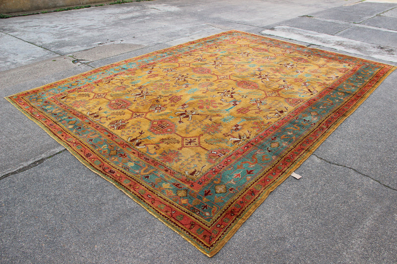 Antique Oushak Pale Gold Field 328 x 458cm / 10'9" x 15'0"