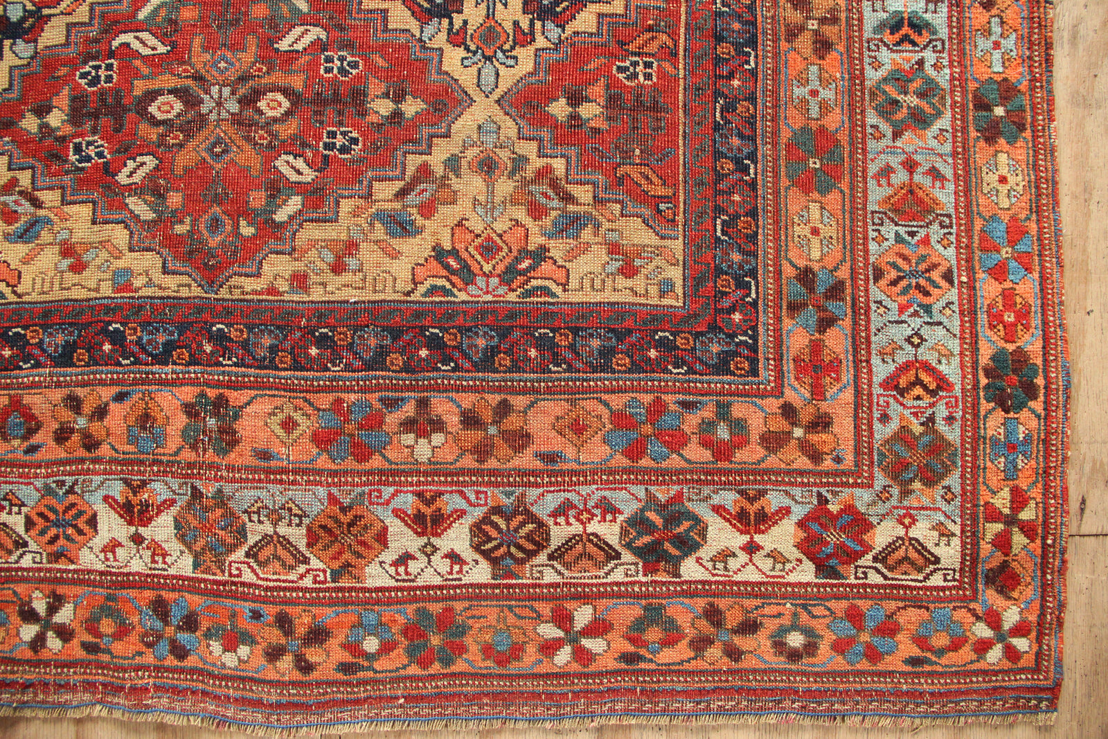 ラグ・カーペット Antique afshar rug Antique Afshar Rug, Worn 159 x 245cm / 5'3