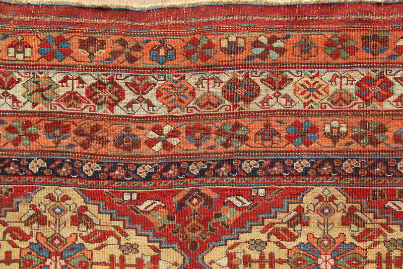 Antique Afshar Rug, Worn 159 x 245cm / 5'3" x 8'0"